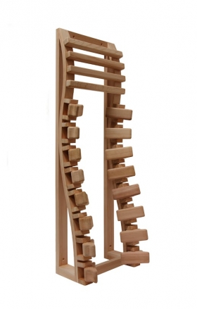 Ergonomická zádová opěrka do infrasauny, červený cedr