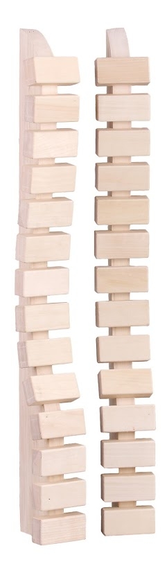 Zádová opěrka do infrasauny - malá, lipová 2 ks, pro 350W