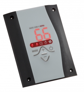 Samostatný panel k regulaci, řídící jednotce wave.com4 INFRA - černý corian