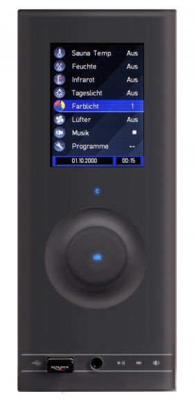 Regulace, řídící jednotka SENTIOTEC wave.com4 Touch II Set 2 Dark